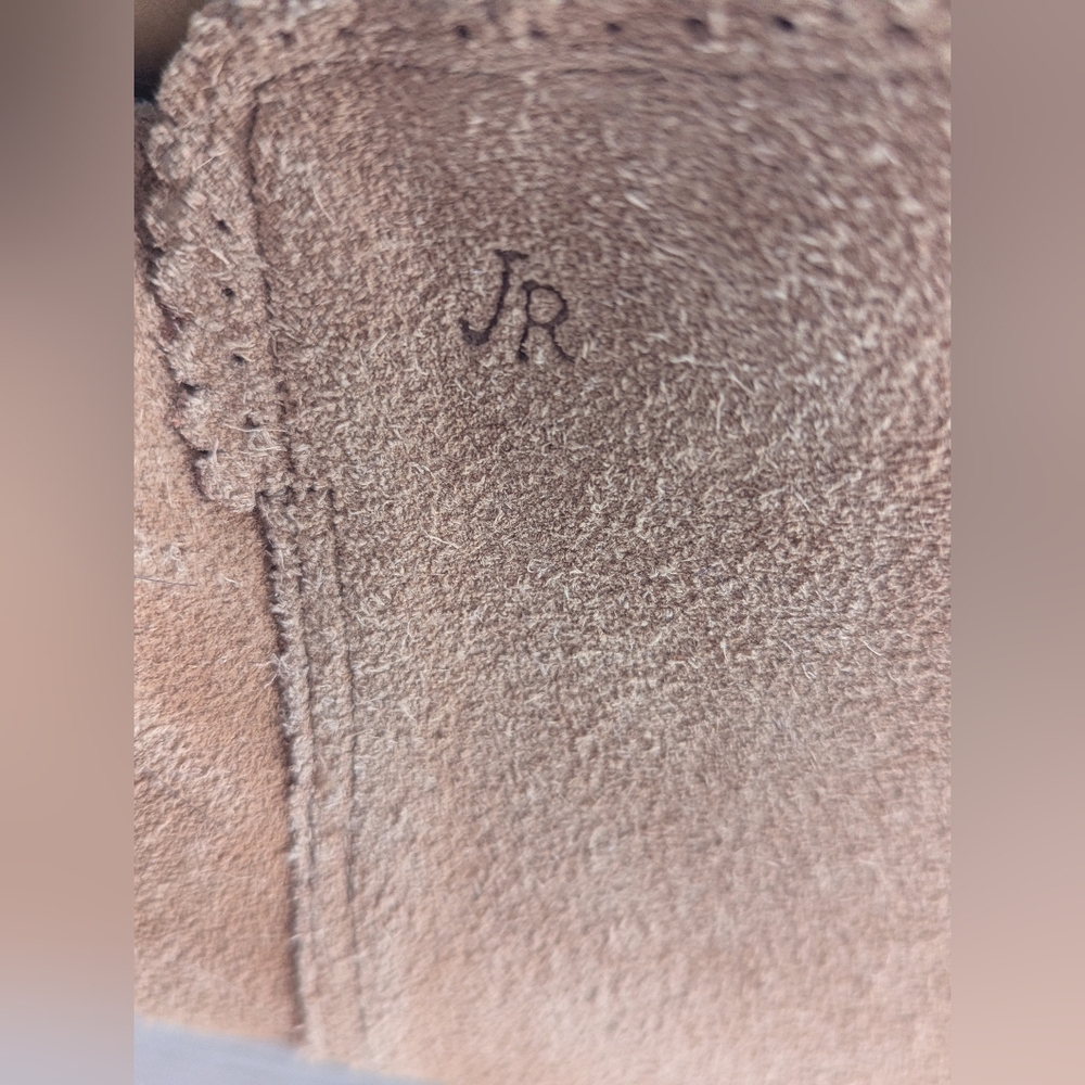 Jack Rogers Light Brown Suede Ankle Booties Size 6.5M *NWOB - Picture 3 of 9